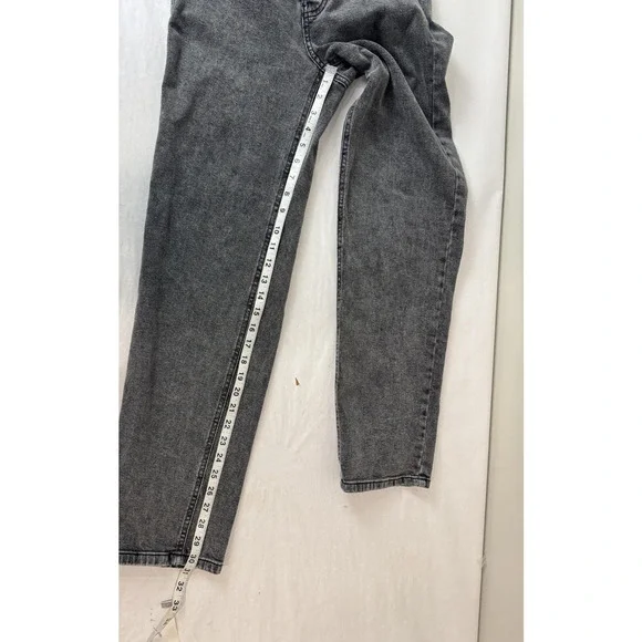 Wild Fable Super High-Rise Straight Jeans Black Grunge Button-Fly Size 0 - Picture 4 of 10